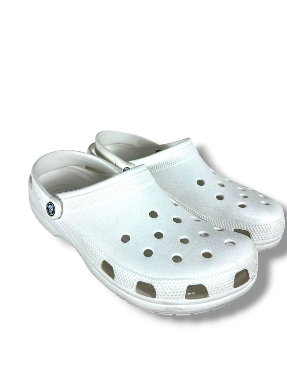 Men’s Crocs Classic White Slip On Clogs Size 12